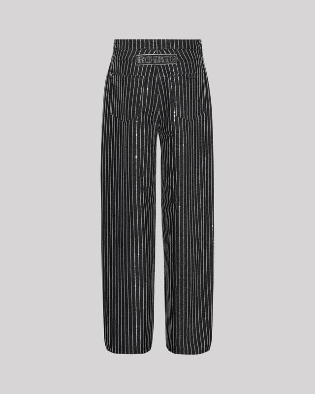 ROTATE - Sequin Twill Wide Pants